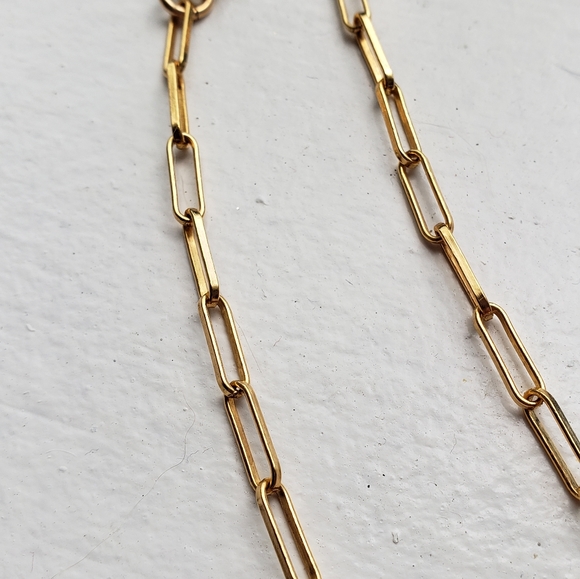 Brand new gold fill brick 19" chain - Picture 2 of 3